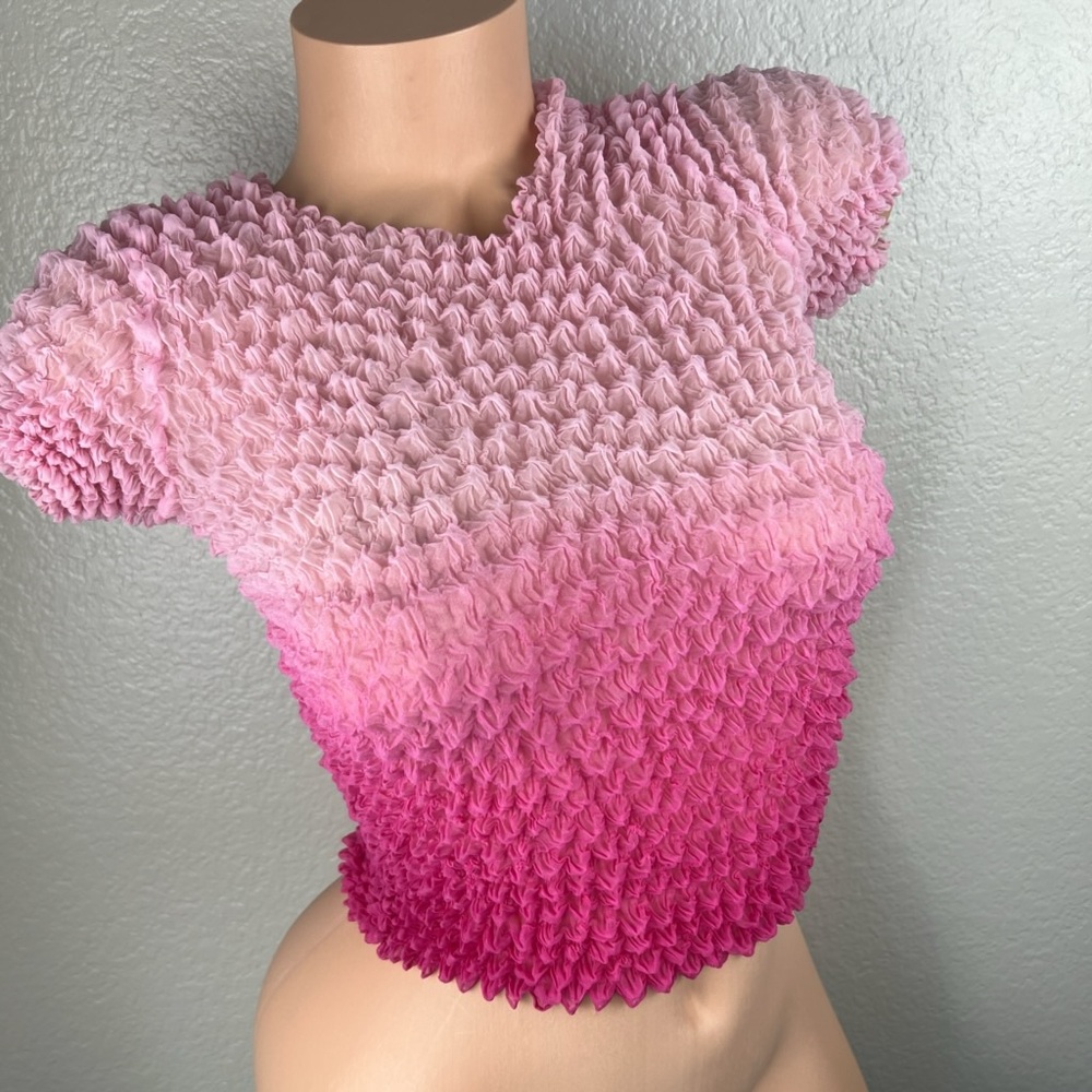 Victoria’s Secret Ruched Ombré Sheer Blouse Top One Size